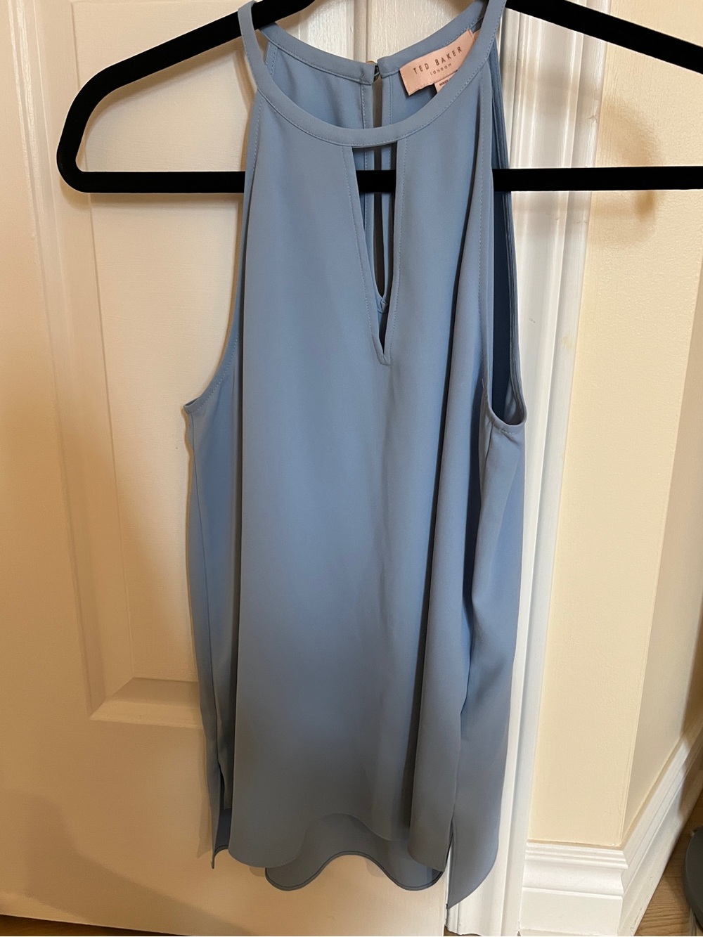 Ted Baker "Dippa" Light Blue Halter Top – Size 0 (XS)